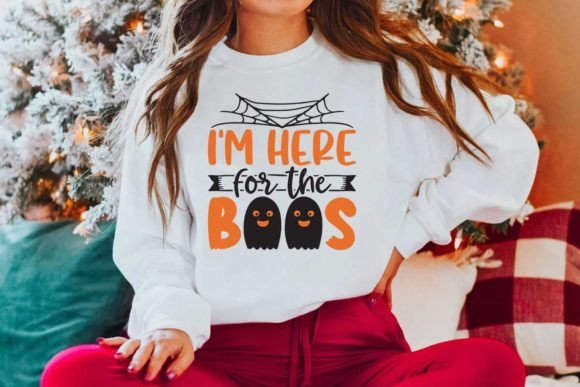 Halloween Quote Design, I’m Here for the Boos