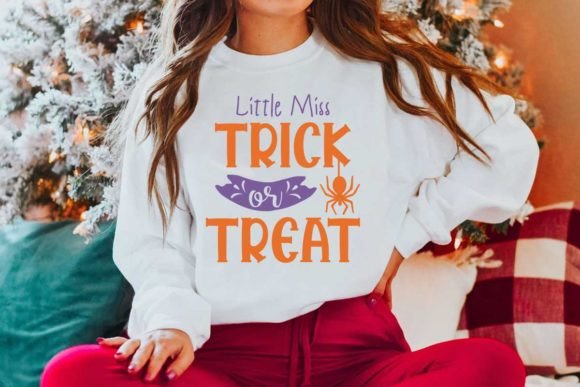 Halloween Quote Design, Little Miss Trick or Treat
