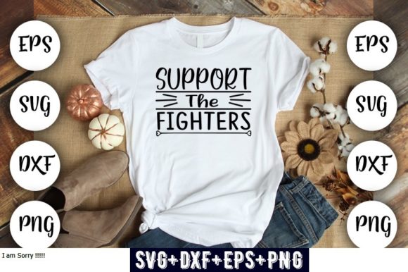 Support the Fighters Graphics for T-Shirt Designs