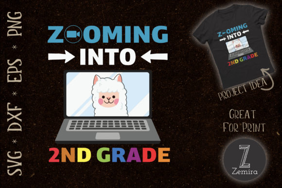 Zooming into 2nd Grade Virtual Llama Graphics